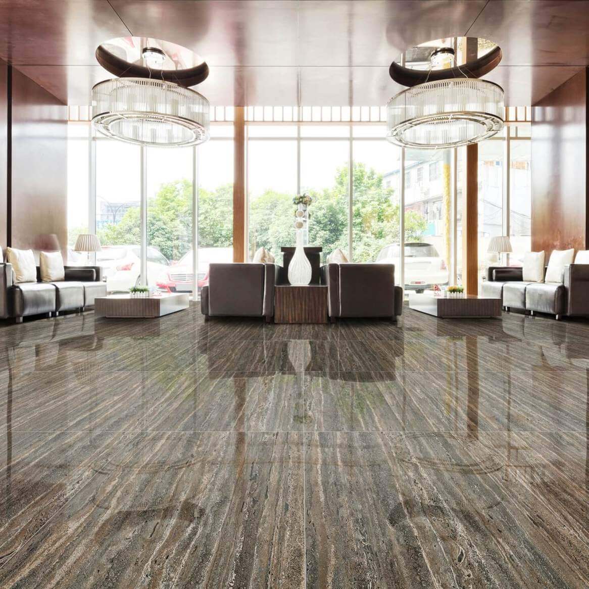 GARUDA TILE Garuda Regaliz Dark Brown 60x120 (random) - 2